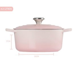 Caçarola Le Creuset Ferro Fundido Signature 24cm Rosa - 2