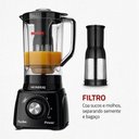 Ver imagem 3 de Liquidificador Mondial Turbo Power L-99 Fb 550W 2,2L 3 Velocidades Preto 110V