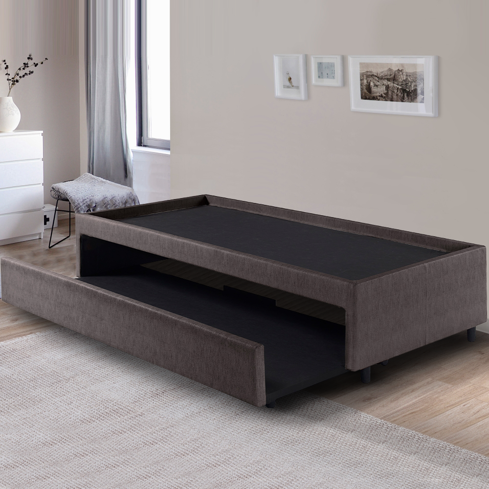 Bicama Box para Dois Colchões Solteiro 88x188 Corino Linho - 4