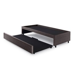 Bicama Box para Dois Colchões Solteiro 88x188 Corino Linho - 2