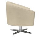 Ver imagem 5 de Kit 2 Poltronas Giratória Stella Linho Areia A27 Base Cromada - D'Rossi