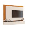 Painel De Parede Para Tv Até 60 Polegadas Ripado Freijó Off White Luapa Móveis - 2