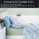 Ver imagem 6 de Conjunto de Lencol Casal Queen Size Selin 04 Pçs Toque Super Macio Cotton:verde