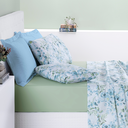 Ver imagem 1 de Conjunto de Lencol Casal Queen Size Selin 04 Pçs Toque Super Macio Cotton:verde