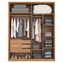 Ver imagem 2 de Guarda-Roupa Casal 4 Portas Attore Amêndola Grafito Demartez