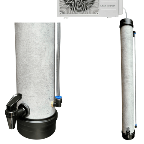 Dreno Coletor de Água P/ Ar Condicionado - 8l - Cor Cimento Queimado.