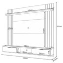 Ver imagem 4 de Painel para Tv Suspenso Solus e Mesa de Centro Cadenza Cinamomo Off White – Hb Móveis