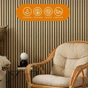 Ver imagem 2 de Placa Adesiva Flexível para Parede Painel Ripado Freijó Natural 58x300cm