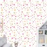 Papel de Parede Adesivo Poá Rosa e Verde - 003 - 1