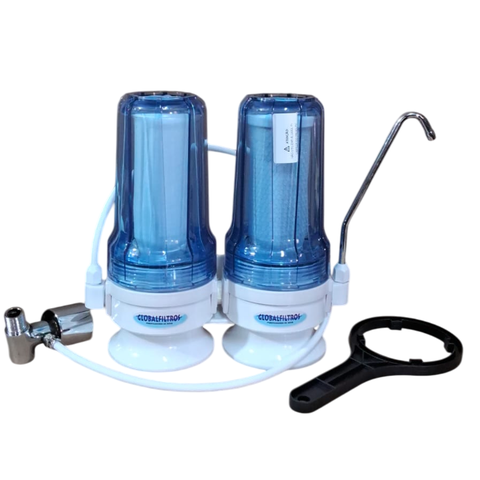 Filtro Purificador Agua Cristal Parede e Balcao Dual227trpb