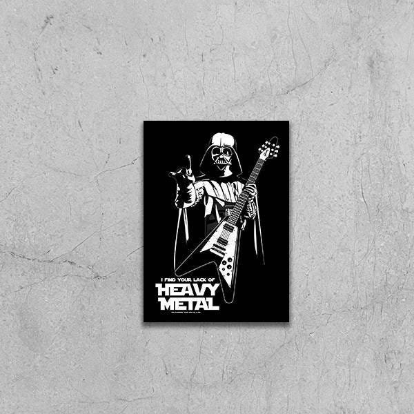 Quadro Decorativo Darth Vader Heavy Metal - 1