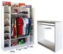 Ver imagem 1 de Expositor com Cabideiro Loja Roupa Closed + Balcão Arara