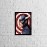 Quadro Decorativo Desenho Capitão América - 1