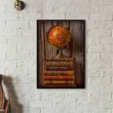 Ver imagem 2 de Quadro Decorativo Globo e Livros