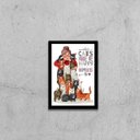 Ver imagem 1 de Quadro Decorativo Cats Make Me Happy