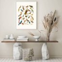 Ver imagem 2 de Quadro Decorativo Espécies de Passarinhos