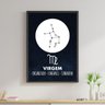 Quadro Decorativo Coleção Signos - Virgem - 1