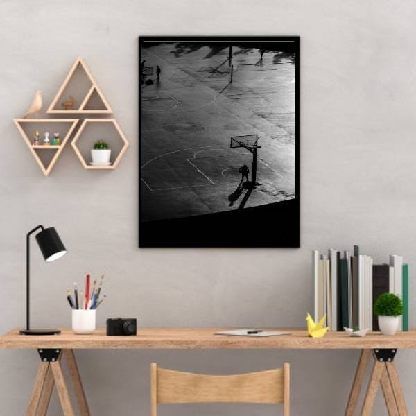 Quadro Decorativo Fotografia Quadra de Basquete - 2