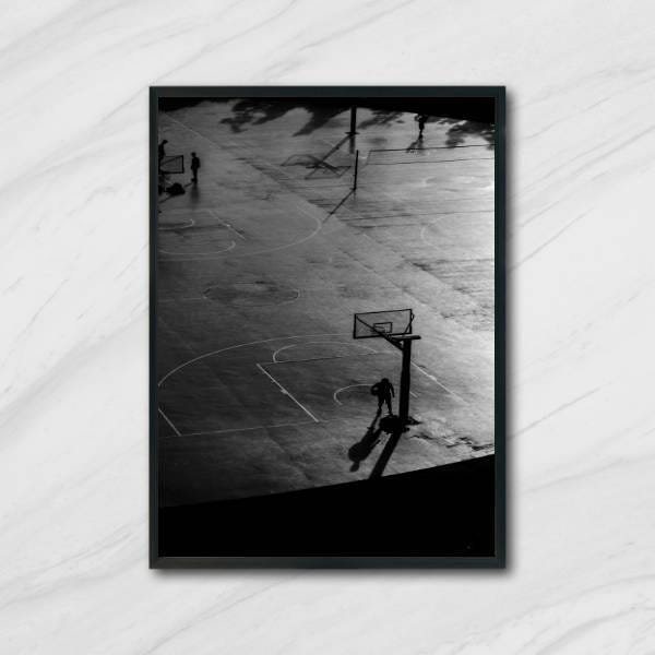 Quadro Decorativo Fotografia Quadra de Basquete - 1