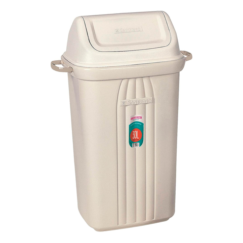 Lixeira Sanremo com Tampa Basculante 30l Bege
