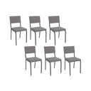 Ver imagem 1 de Cadeira de Cozinha Zaria 2c128 Kit 6 Un Preto Fosco Cinza A050 Suede Suede