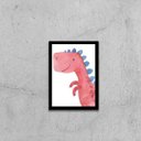 Ver imagem 1 de Quadro Decorativo Decorativo Infantil Dinossauro Rosa
