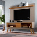 Ver imagem 2 de Rack Francis Porta de Correr + Painel para Tv até 60 Polegadas Fendi/ Naturale