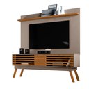 Ver imagem 1 de Rack Francis Porta de Correr + Painel para Tv até 60 Polegadas Fendi/ Naturale