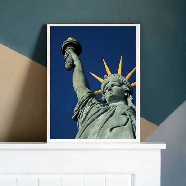 Quadro Decorativo Fotografia Colorida Estátua da Liberdade - 2