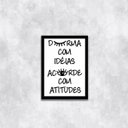 Ver imagem 1 de Quadro Decorativo Durma Com Ideias, Acorde Com Atitudes