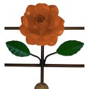 Ver imagem 4 de Suporte de Ferro 3 Ganchos Artesanal Rustico Colonial Decorativo - Laranja