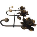Ver imagem 3 de Suporte de Ferro 3 Ganchos Artesanal Rustico Colonial Decorativo - Verniz