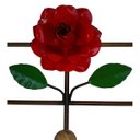Ver imagem 4 de Suporte de Ferro 3 Ganchos Artesanal Rustico Colonial Decorativo - Vermelho