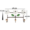 Ver imagem 2 de Alça de Ferro 3 Ganchos Artesanal Rustico Colonial Decorativo - Branco & Verniz