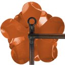 Ver imagem 5 de Alça de Ferro 3 Ganchos Artesanal Rustico Colonial Decorativo - Laranja