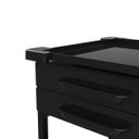 Ver imagem 5 de Carrinho com Rodinhas e 2 Gavetas Preto para Manicure Pedicure Salão Lash e Nail Designer | Mad.U