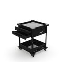 Ver imagem 6 de Carrinho com Rodinhas e 2 Gavetas Preto para Manicure Pedicure Salão Lash e Nail Designer | Mad.U