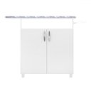 Ver imagem 2 de Tábua de Passar Roupa 2 Portas Rouge Branco New - Pnr Móveis