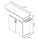 Ver imagem 4 de Tábua de Passar Roupa 2 Portas Rouge Branco New - Pnr Móveis