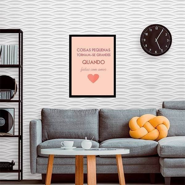 Quadro Decorativo Coisas Pequenas Feitas Com Amor - 2