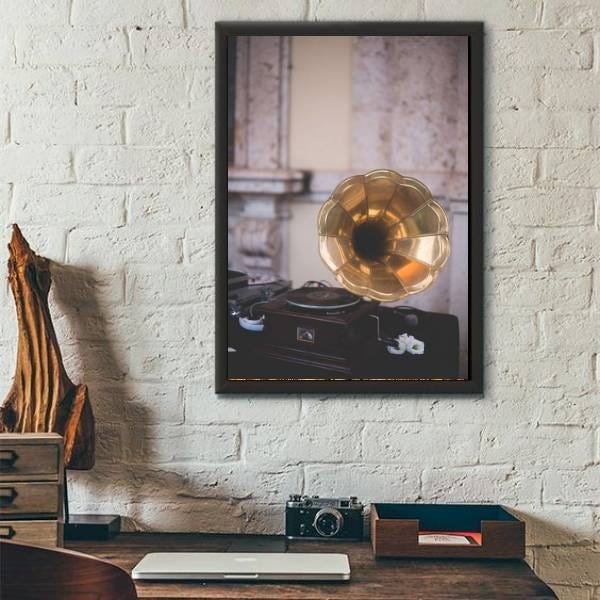 Quadro Decorativo Fotografia Gramofone - 2