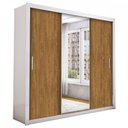 Ver imagem 2 de Guarda-roupa Casal Isabela 3 Portas de Correr com Espelho 4 Gavetas - Carioca Móveis