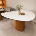 Ver imagem 3 de Mesa Jantar Orgânica Cone Canya 130x135cm - Laca Branca