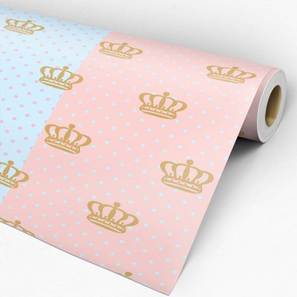 Papel de Parede Adesivo Poá Bege - 030 - 3