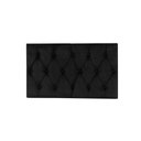 Ver imagem 2 de Cabeceira Cama Box Solteiro Helena Preta Sued 0,90 Suspensa