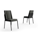 Ver imagem 6 de Conjunto: Mesa Sala Jantar Stellar 1597 Aço C/ Tampo Madeirado 160x90cm e 6 Cadeiras Hug Rose/petra