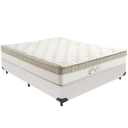 Ver imagem 1 de Cama Box e Colchão King Best Bege Molas Ensacadas Casal Anjos: Branco