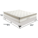 Ver imagem 3 de Cama Box e Colchão King Best Bege Molas Ensacadas Casal Anjos: Branco