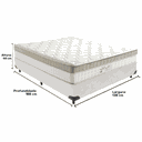 Ver imagem 3 de Cama Box e Colchão King Best Bege Molas Ensacadas Casal Anjos: Branco