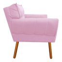 Ver imagem 3 de Kit 02 Poltronas Anitta Suede Rosa com Strass Pés Palito